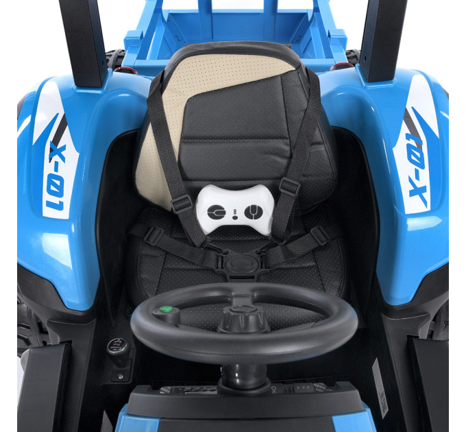 Детский электромобиль Трактор с прицепом Bambi Racer M 4919EBLRS 4 мотора 35W, 1 акумулятор 12V14AH