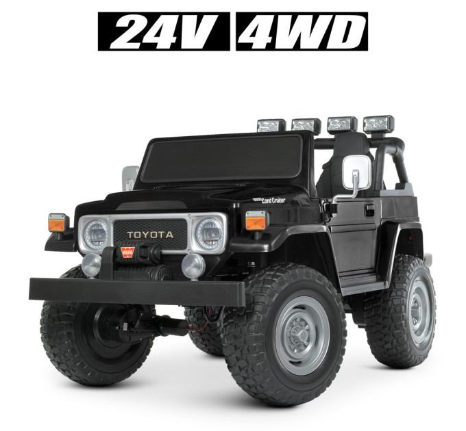 Дитячий електромобіль Bambi Racer Toyota Land Cruiser M 4968EBLR (24V) двигун 4*80W, батарея 1*24V7AH, EVA, USB