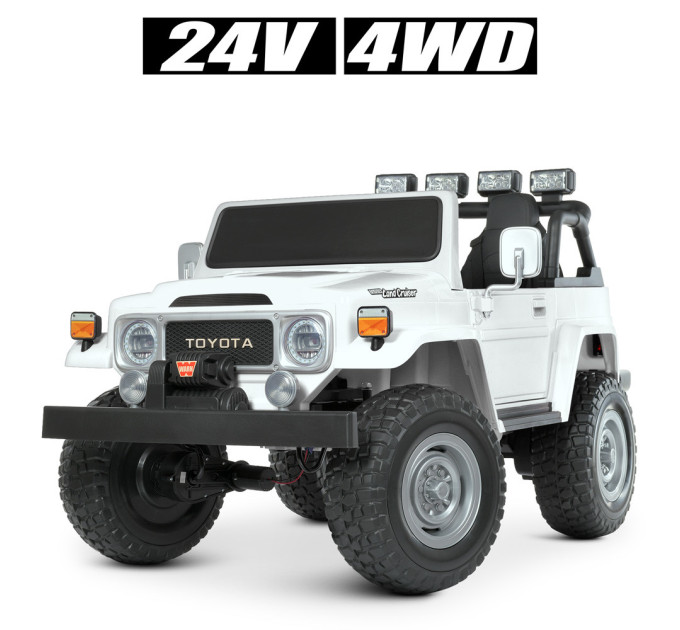 Дитячий електромобіль Bambi Racer Toyota Land Cruiser M 4968EBLR (24V) двигун 4*80W, батарея 1*24V7AH, EVA, USB