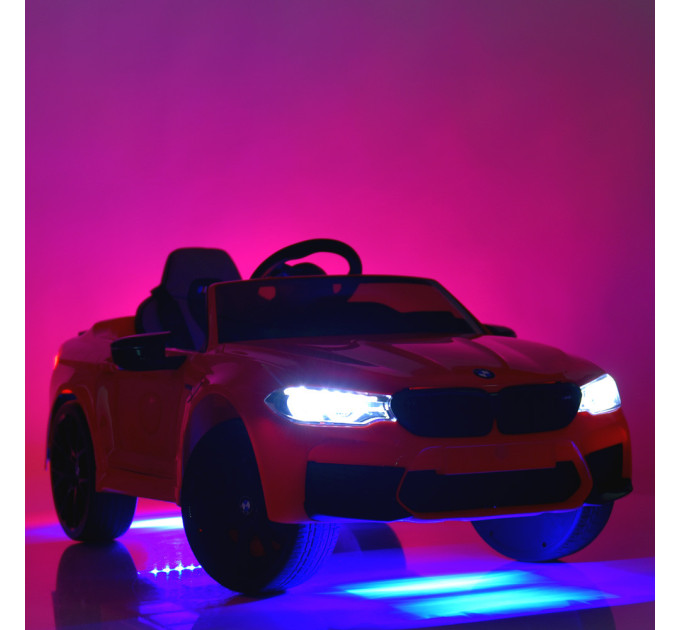 Дитячий електромобіль Bambi Racer BMW M5 M 4791EBLR 2 кольори, 2 мотори 35W, 1 акумулятор 12V10AH, EVA, шкіра