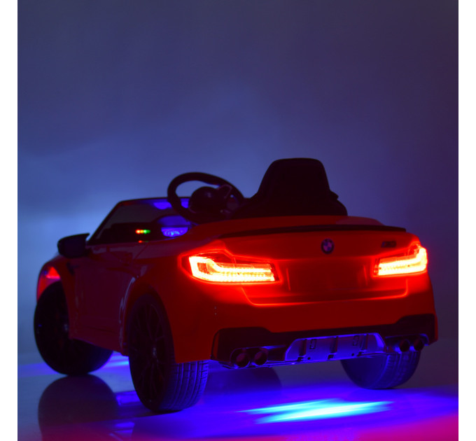Дитячий електромобіль Bambi Racer BMW M5 M 4791EBLR 2 кольори, 2 мотори 35W, 1 акумулятор 12V10AH, EVA, шкіра