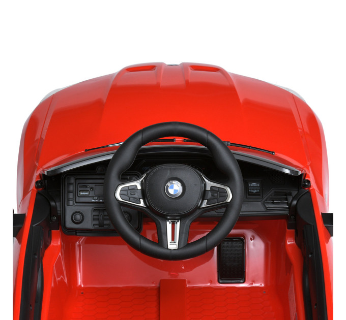 Дитячий електромобіль BMW M 5096EBLR 1 акумулятор 12V10AH, мотор 2*35W, шкіра сидіння