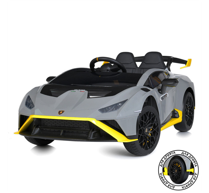 Дитячий електромобіль Lamborghini M 5034EBLR дріфт кар з музикою та світлом