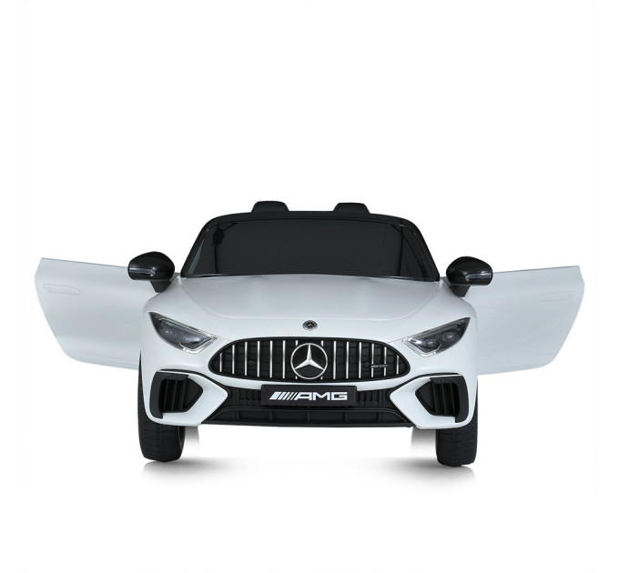 Дитячий електромобіль Mercedes-Benz M 5098EBLR шкіряне сидіння, 4 мотори