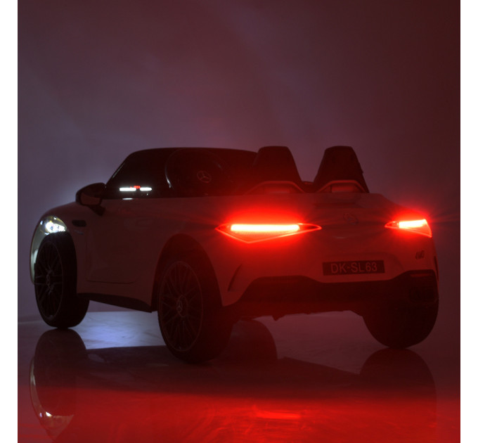 Дитячий електромобіль Mercedes-Benz M 5098EBLR шкіряне сидіння, 4 мотори
