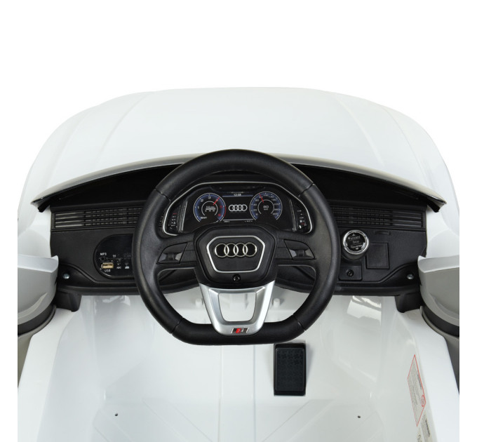 Дитячий електромобіль Bambi Audi JJ2066EBLR сидіння шкіра, 2 мотори 25W, 2 акумулятори 6V7AH