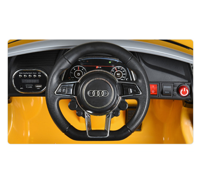 Дитячий електромобіль Bambi Audi M 3449EBLR сидіння шкіра, 2 мотори 35W, акумулятор 12V9AH