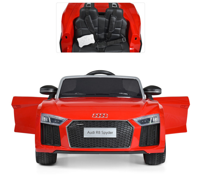 Дитячий електромобіль Bambi Audi M 3449EBLR сидіння шкіра, 2 мотори 35W, акумулятор 12V9AH