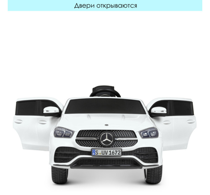 Дитячий електромобіль Bambi Mercedes M 4563EBLR-1 білий зі звуком та світлом