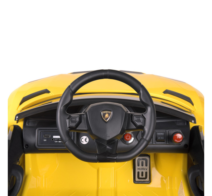Дитячий електромобіль Lamborghini M 4787EBLR-6 2 мотори 35W, 1 акумулятор 12V7AH, колеса EVA, музика