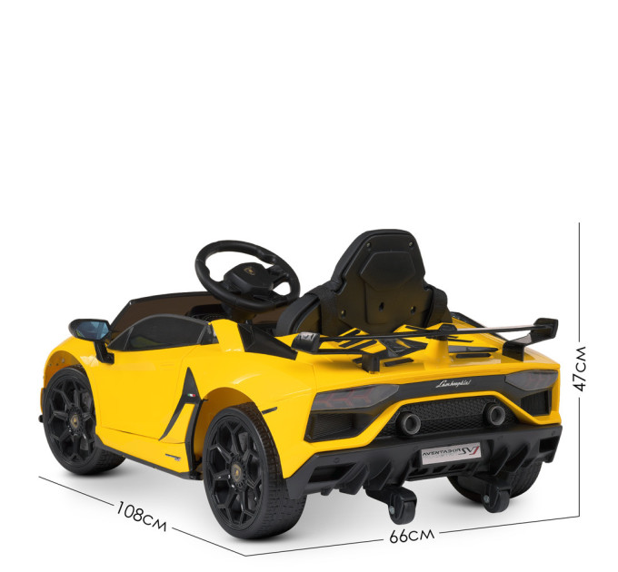 Дитячий електромобіль Lamborghini M 4787EBLR-6 2 мотори 35W, 1 акумулятор 12V7AH, колеса EVA, музика
