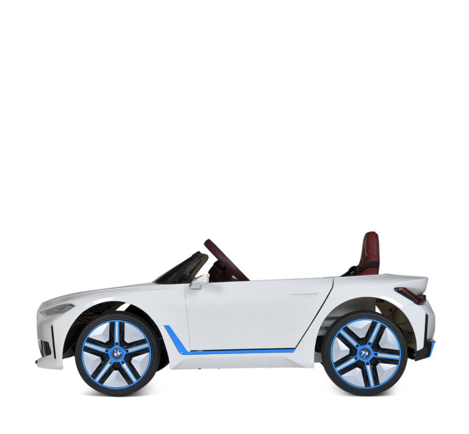 Дитячий електромобіль Джип BMW i4 Bambi Racer JE1009EBLR(4WD) 4 мотори, шкіряне сидіння