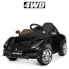 Дитячий електромобіль Bambi Racer Ferrari M 4700EBLRS-2 4 мотори, музика, світло, автофарбування