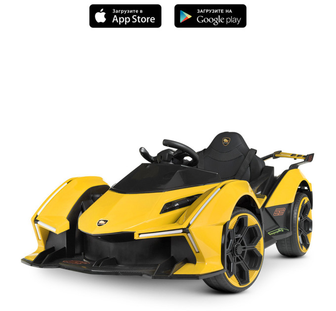 Дитячий електромобіль Bambi Racer Lamborghini M 4865EBLR, 5 кольорів, з музикою та світлом