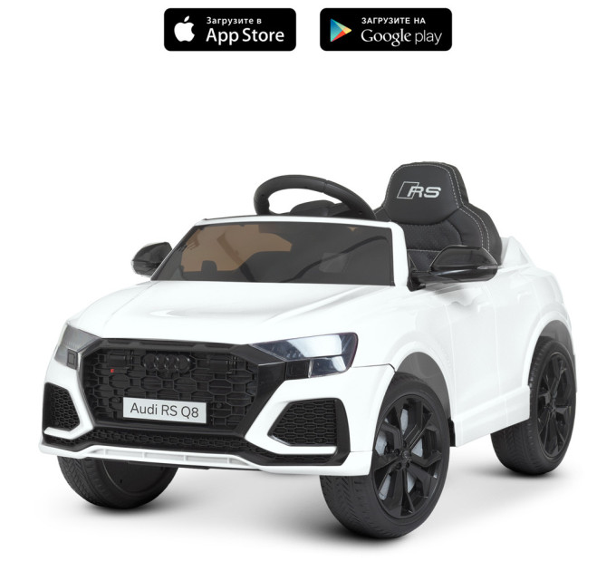 Дитячий електромобіль Bambi Audi M 4569EBLR 2 мотори, колеса EVA, сидіння еко-шкіра, музика