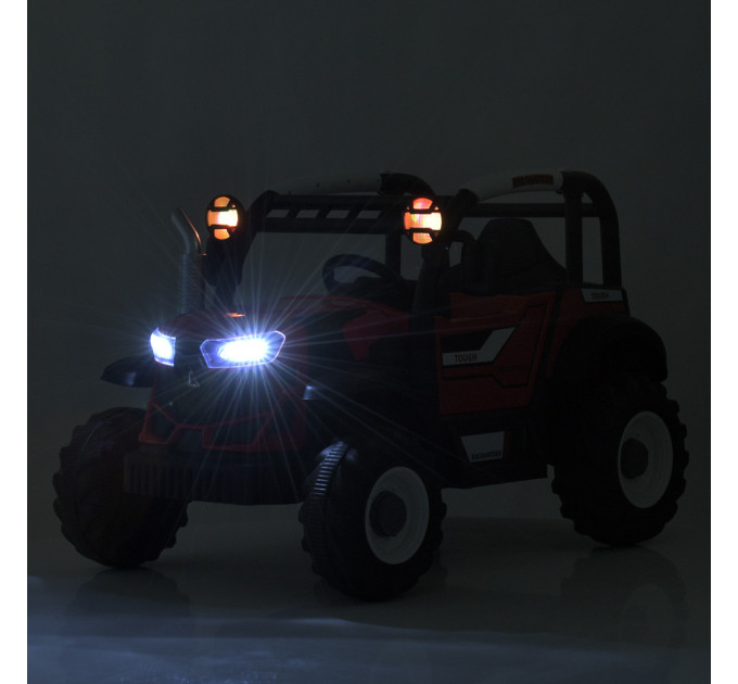 Детский электромобиль Трактор Bambi Racer M 5073EBLR 2 мотора 25W, 1 акумулятор 12V10AH, сидение кожа