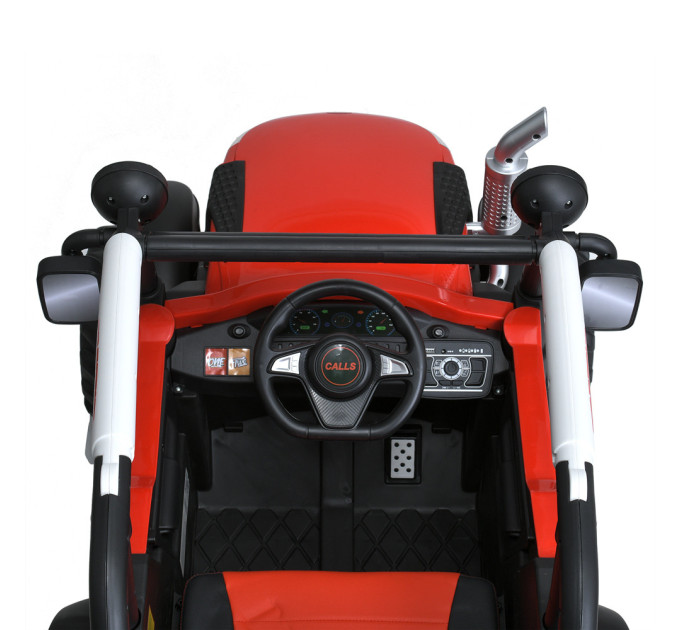 Детский электромобиль Трактор Bambi Racer M 5073EBLR 2 мотора 25W, 1 акумулятор 12V10AH, сидение кожа