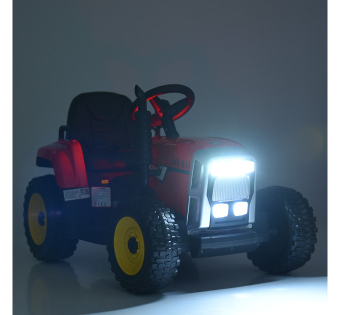 Детский электромобиль Трактор Bambi Racer M 4479EBLR 2 мотора 35W, 1 акумулятор 12V7AH, сидение кожа