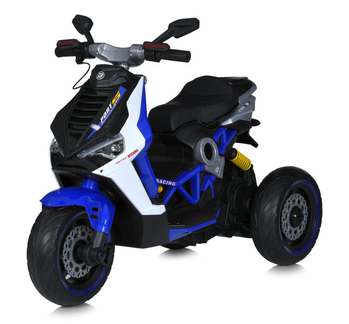 Детский электромотоцикл Bambi Racer M 5744EL колеса EVA, 2 мотора 35W, USB, кожаное сидение, 4 цвета