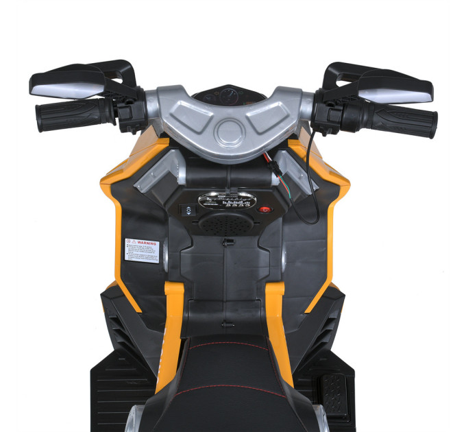 Детский электромотоцикл Bambi Racer M 5744EL колеса EVA, 2 мотора 35W, USB, кожаное сидение, 4 цвета