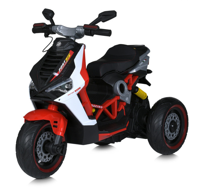 Детский электромотоцикл Bambi Racer M 5744EL колеса EVA, 2 мотора 35W, USB, кожаное сидение, 4 цвета