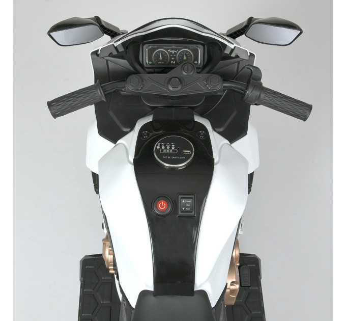 Детский электромотоцикл Bambi Racer M 4839L колеса EVA, мотор 45W, USB, кожаное сидение