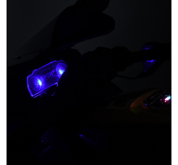 Детский электромотоцикл Bambi Racer M 5022EL колеса EVA, мотор 45W, USB, кожаное сидение