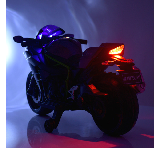 Детский электромотоцикл Bambi Racer M 4877EL колеса EVA, мотор 45W, USB, кожаное сидение