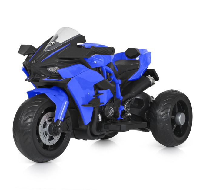 Детский электромотоцикл Bambi Racer M 5023EL-4 колеса EVA, мотор 45W, USB, кожаное сидение, музыка, свет