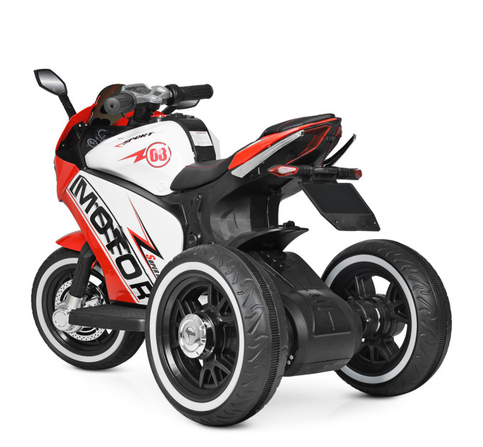Детский электромотоцикл Bambi Racer Ducati M 4053L, кожаное сидение, MP3, USB