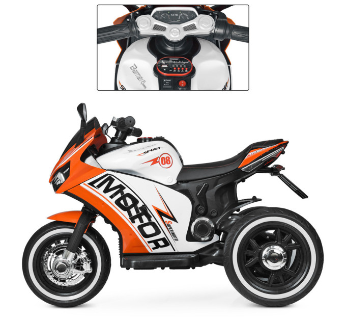 Детский электромотоцикл Bambi Racer Ducati M 4053L, кожаное сидение, MP3, USB