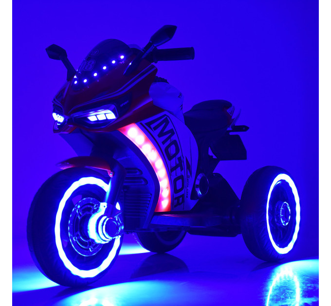 Детский электромотоцикл Bambi Racer Ducati M 4053L, кожаное сидение, MP3, USB