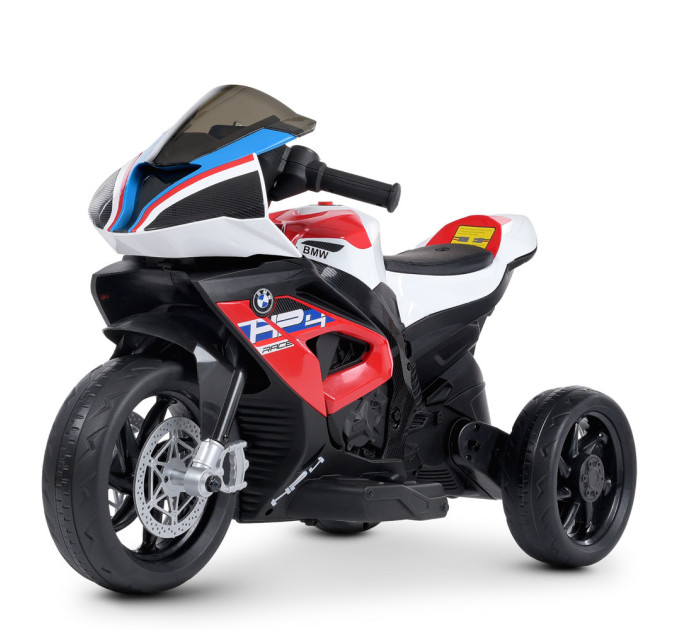 Детский электромотоцикл Bambi Racer BMW JT5008L, кожаное сидение