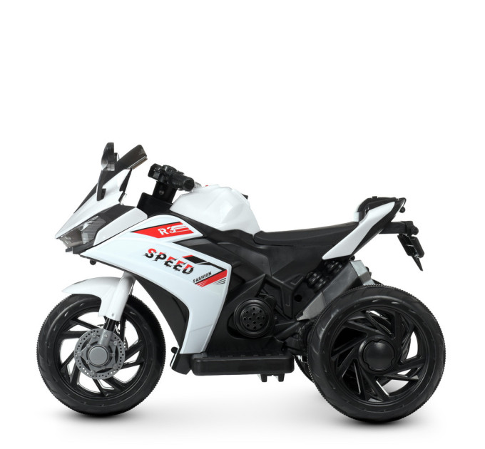 Детский электромотоцикл Bambi Racer M 4622, кожаное сидение, 2 мотора, 3 цвета