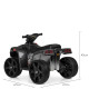Квадроцикл детский Bambi M 3893ELM музыка, свет, кожаное сиденье, колеса EVA