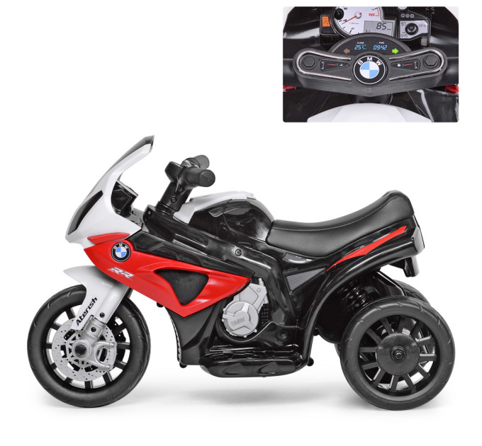 Дитячий електромотоцикл Bambi Racer JT5188L, шкіряне сидіння, 2 кольори