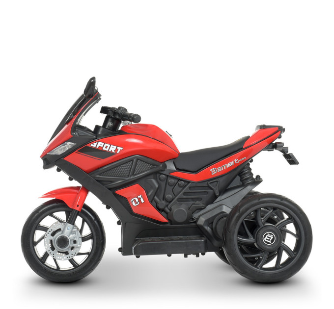 Детский электромотоцикл Bambi Racer M 4454EL, кожаное сидение, колеса EVA, 2 цвета