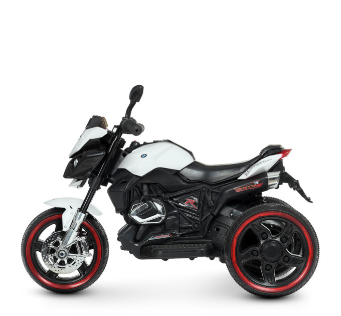 Детский электромотоцикл трехколесный Bambi Racer M 4533, 2 мотора, световые и звуковые эффекты