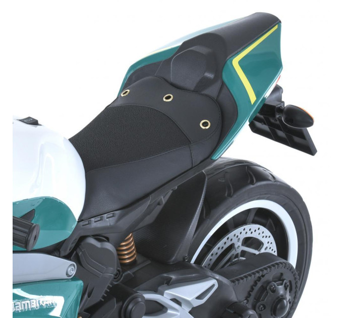 Детский электромобиль мотоцикл Bambi Racer M 5056EL кожаное сидение, 2 мотора