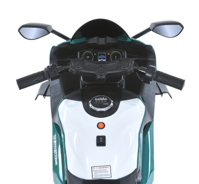 Детский электромобиль мотоцикл Bambi Racer M 5056EL кожаное сидение, 2 мотора