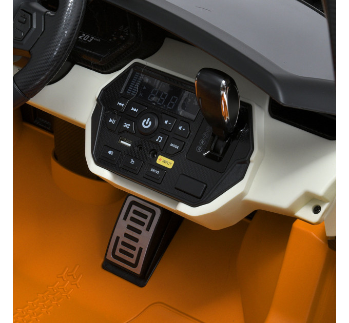 Дитячий електромобіль Bambi Lamborghini M 5072EBLR 4 мотори 30W, музика, світло, шкіряне сидіння, 5 кольорів