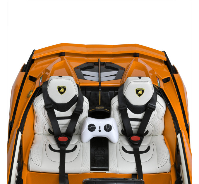 Дитячий електромобіль Bambi Lamborghini M 5072EBLR 4 мотори 30W, музика, світло, шкіряне сидіння, 5 кольорів