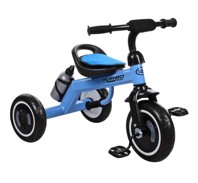 Детский трехколесный велосипед TURBOTRIKE M 3648-M сиденье со спинкой, бутылочка для воды