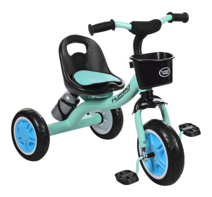 Дитячий триколісний велосипед TURBOTRIKE M 3197-M-1 сидіння зі спинкою, пляшечка для води