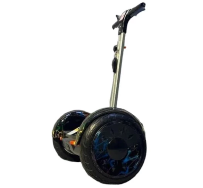 Гироскутер с ручкой А8 Smart Balance 10.5" цветная молния
