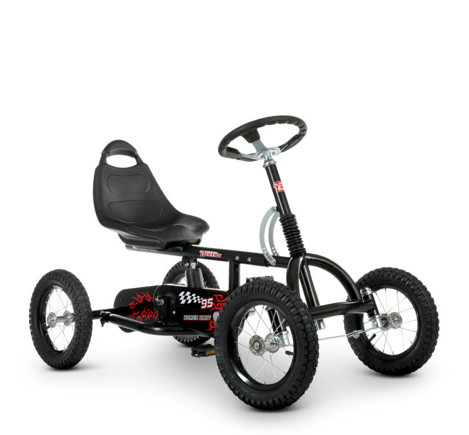 Дитячий педальний карт Bambi kart M 1697M-2 регулювання сидіння чорний