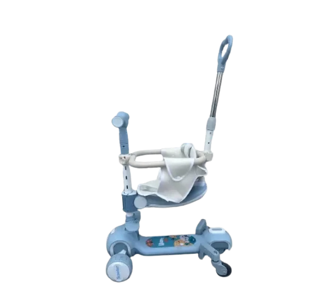 Самокат дитячий Scooter колеса зі світлом, складний, додаткові колеса, батьківська ручка