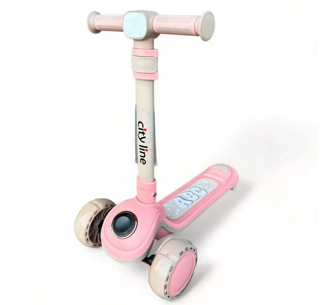 Самокат дитячий Scooter колеса зі світлом, складний з музикою