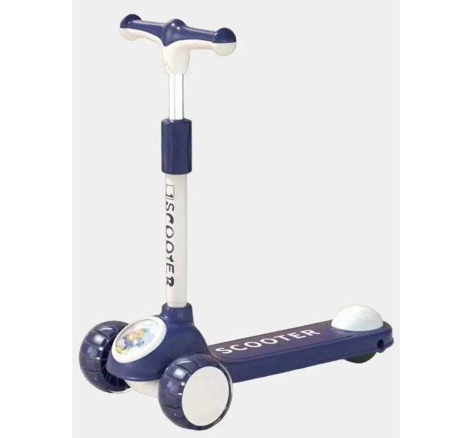Самокат дитячий Scooter колеса зі світлом, складний з музикою