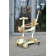 Самокат детский Scooter колеса со светом, складной, дополнительные колеса, родительская ручка, бампер